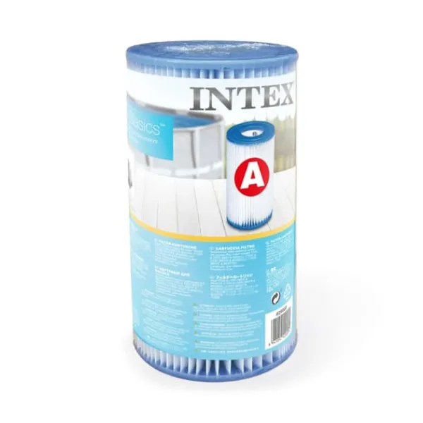 Outlet Intex rektangulär ram swimmingpool - 450 x 220 x 84 cm - Blå - ingår Tillbehör A246 Pooler