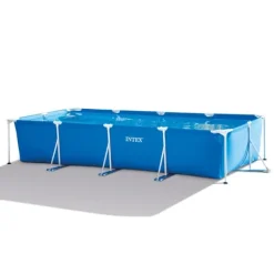 Best Intex rektangulär ram swimmingpool - 450 x 220 x 84 cm - Blå - ingår Tillbehör CB10 Pooler