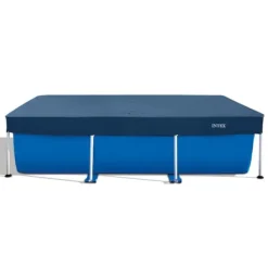 Sale Intex rektangulär ram swimmingpool - 260 x 160 x 65 cm - Blå - ingår Tillbehör CB97 Pooler