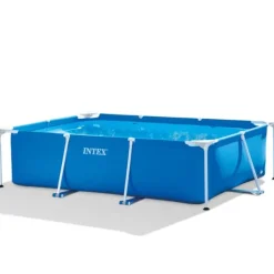 Intex rektangulär ram swimmingpool - 220 x 150 x 60 cm - Blå - ingår Tillbehör CB97