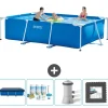 Sale Intex rektangulär ram swimmingpool - 300 x 200 x 75 cm - Blå - ingår Tillbehör CB3 Pooler