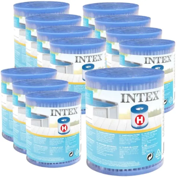 Outlet Intex Round Frame Swimming Pool - 305 x 76 cm - Blå - Inklusive Tillbehör - CB95 Pooler