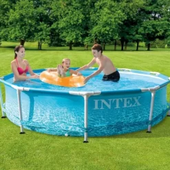 Sale Intex Round Frame Swimming Pool - 305 x 76 cm - Vattentryck - Ingår Tillbehör CB10 Pooler