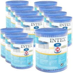 Sale Intex Round Frame Swimming Pool - 305 x 76 cm - Blå - Inklusive Tillbehör - CB16 Pooler