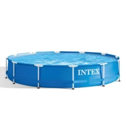 Intex Round Frame Swimming Pool - 366 x 76 cm - Blå - Ingår Tillbehör CB10