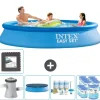 Intex Rund Uppblåsbar Easy Set Pool - 305 x 61 cm - Blå - Inklusive Tillbehör - CB17