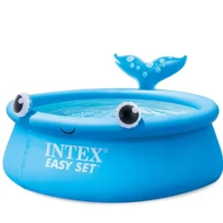 Outlet Intex Rund Uppblåsbar Easy Set Pool - 183 x 51 cm - Blå - Val - Ingår Tillbehör CB82 Pooler