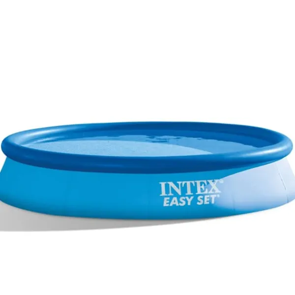 Outlet Intex Rund Uppblåsbar Easy Set Pool - 366 x 76 cm - Blå - Inklusive Tillbehör - CB95 Pooler