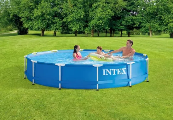 Intex simbassäng - Metallram - 366 x 76 cm - WAYS Underhållspaket