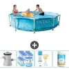 Discount Intex simbassäng med rund ram - 305 x 76 cm - Vattentryck - Inklusive Tillbehör - CB85 Pooler
