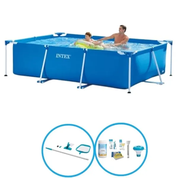 Discount Intex simbassäng rektangulär ram 260x160x65 cm - poolset Pooler