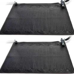 New INTEX Solvärmemattor PVC 1,2x1,2 m svart 2 st 28685 Pool- & Spatillbehör