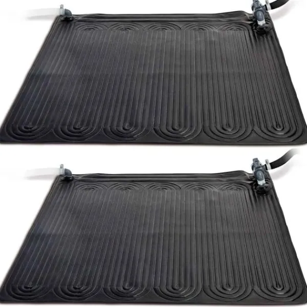 New INTEX Solvärmemattor PVC 1,2x1,2 m svart 2 st 28685 Pool- & Spatillbehör