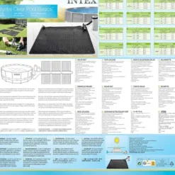 New INTEX Solvärmemattor PVC 1,2x1,2 m svart 2 st 28685 Pool- & Spatillbehör