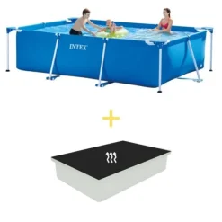 New Intex swimmingpool - Rampool - 300 x 200 x 75 cm - Inklusive solsegel Pooler