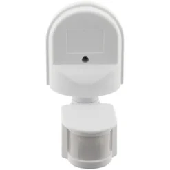 Outlet IP44 rörelsedetektor - justerbar huvud - 1200W - Vit - Zenitech Rörelsedetektorer