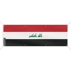Irak flaggbanner - PIXELFORMA - 70x210 cm - Slitstark polyester - 8 förstärkta öglor