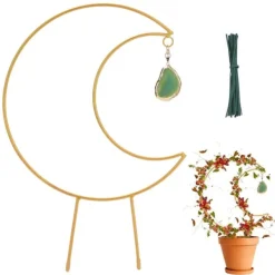 Outlet Iron Flower Ram Plant Climbing Vine Moon Bracket Plant Trellis Krukor & Växtbehållare