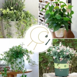 Outlet Iron Flower Ram Plant Climbing Vine Moon Bracket Plant Trellis Krukor & Växtbehållare