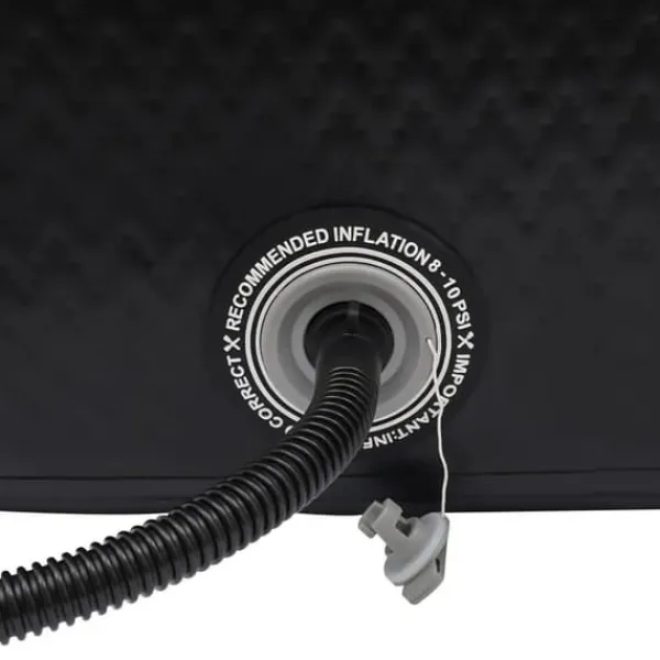 Sale Isbad 370 liter, uppblåsbar kallvattenbalja, kompakt design, svart Spa & Utomhusbad