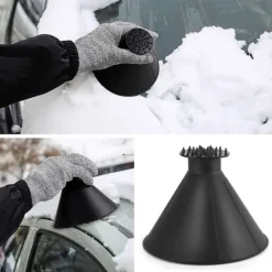 Isskrapa med tratt