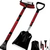 IWH isskrapa utdragbar, ##### med snöskyffel svart, röd