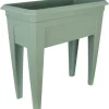 Online IZIGARDEN 60 cm blom-/gröd-/grönsakslåda - 50 % återvunnen - Lergrön Krukor & Växtbehållare