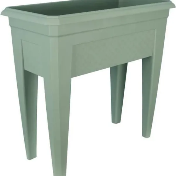 Online IZIGARDEN 60 cm blom-/gröd-/grönsakslåda - 50 % återvunnen - Lergrön Krukor & Växtbehållare