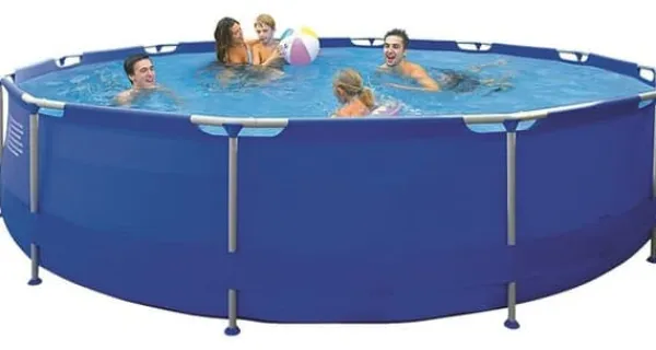 Outlet Jilong 450 x 90 cm uppblåsbar pool med pump - komplett set Pooler