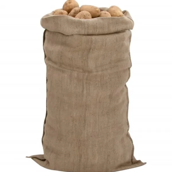 Online Jutesäckar 10 st 65x135 cm 100 % jute 340 gsm Trädgårdskorgar