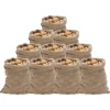 vidaXL Jutesäckar 10 st 60x105 cm 100% jute 220 gsm