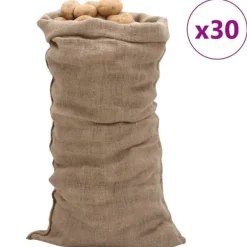 Best Jutesäckar 30 st 65x135 cm 100% jute 220 gsm Jord & Sand