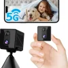 4K Övervakningskamera 5GHz WiFi Mini-kamera, Nattseende, Rörelsesensor, Lång batteritid, Fjärrvisning Säkerhetsmonitorer & Videokameror