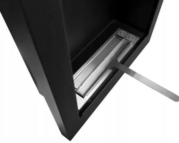 Kaminen Öppna spisar Bio-eldplats Väggmonterad biokamin etanolkamin VERTICAL 61 cm x 39 cm x 12 cm svart ekologisk eldstad