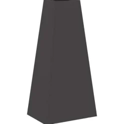 New Kegelformad vedeldad kamin i svart stål | Storlek: 50x35x100 cm | Utomhusvärme & atmosfär Vedeldade Kaminer