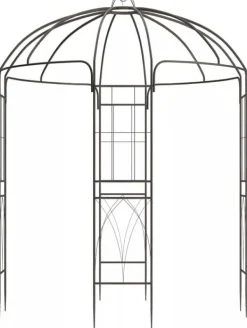 New Keira Rose Arch - Bronze Metal Climbing Aid for Gardens, 200x200x270 cm Krukor & Växtbehållare
