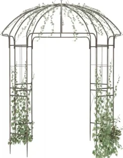 New Keira Rose Arch - Bronze Metal Climbing Aid for Gardens, 200x200x270 cm Krukor & Växtbehållare