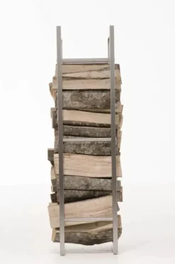 Sale Keri Handcrafted Stainless Steel Firewood Rack Indoor, 25x60x100 cm Tillbehör Till Vedeldade Kaminer & Öppna Spisar