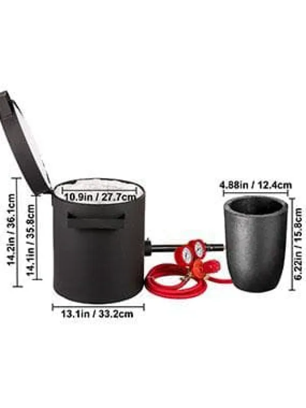 Online 6Kg kopparkapacitet 1350°C professionell propanmetallsmältugn, snabb/effektiv uppvärmning, utmärkt värmeisolering, hög säkerhet, kompletta tillbehör | CDON Tillbehör Till Vedeldade Kaminer & Öppna Spisar