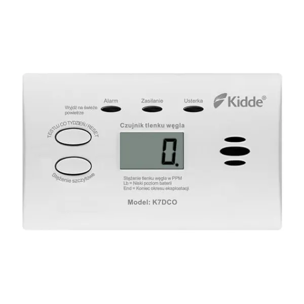 Sale Kidde K7DCO kolmonoxidsensor med LCD-skärm Rök- & Koloxiddetektorer