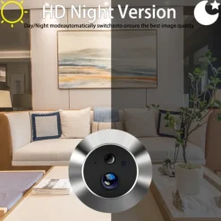 New Kiköga Dörrkamera, 5 MP Upplösning, WiFi Anslutning,Kiköga Dörrklocka Säkerhetsmonitorer & Videokameror
