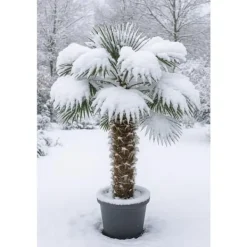 Kinesisk hampapalme Trachycarpus fortunei 40cm kruka 180-200cm hög Trädgårdsväxter