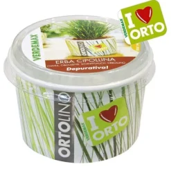 New KIT ORTOLINO ERBA CIPOLLINA VERDEMAX ORTO SEMI I KÖKET GÖR DET SJÄLV BÄRBAR Kit För Växt- & Örtplantering
