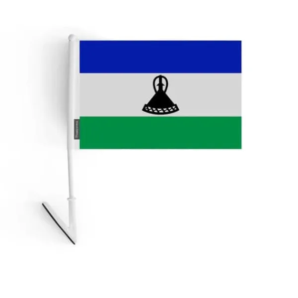 Klist dämpare - Lesotho - 14 x 21 cm - 10 stycken - Polyester - Lätt och hållbar Flaggor & Vindstrutar