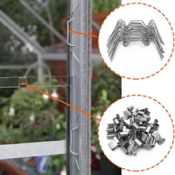 Klämmor för Värmehusplattor 100-Piece Markduk & Fiberduk