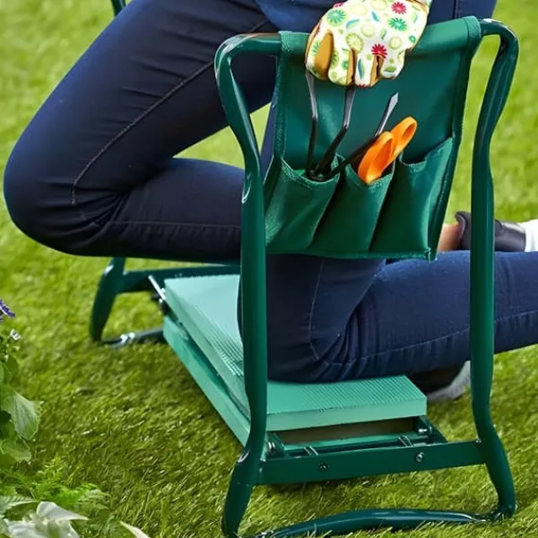 Discount Knäböjande trädgårdspall fällstol skumsits fars dag pappa Stöd Med Hjul, Säten & Knäskydd För Trädgårdsskötsel