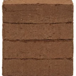 Kokosfiberblock 12-pack - Odlingsmedium för växter | Vikt: 7,8 kg | Storlek per block: 650 g