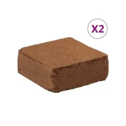vidaXL Kokosnötsbarkblock - - Naturlig och ekologisk - Bra vattentålighet - Bra ventilation