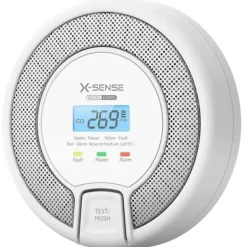 Discount Koldioxiddetektor - X-Sense - CO03D - Digital Display - 10 Års Skydd - 85 dB Rök- & Koloxiddetektorer