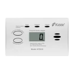 Kolmonoxiddetektor Kidde K7DCO med display Vit